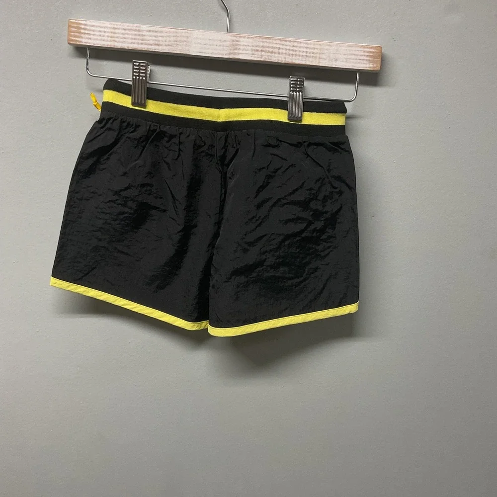 Justice Pac Man Classic Running Shorts Black Yellow Size S 7 8‎ Kids Girls